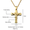 INRI Jesus on the Holy Cross Crucifix Pendant Necklace