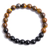 108 Bead Mala Handmade w/ Natural Yellow Tiger Eyes & Black Onyx