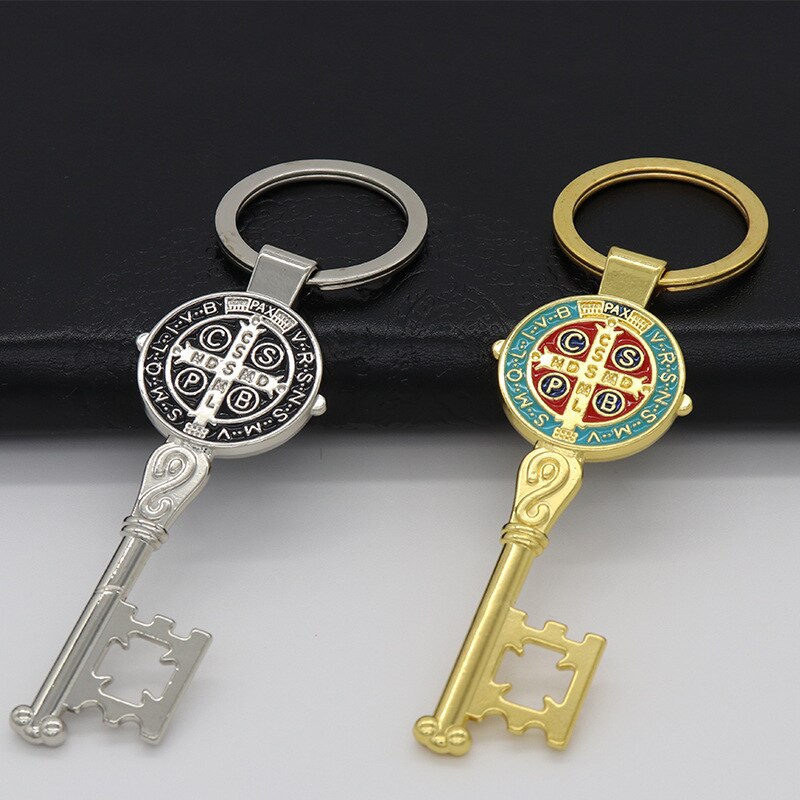 Saint Benedict Medal Keychain