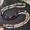 108 Bead Mala Handmade w/ Natural Amethyst, Amazonite & Rose Quartz