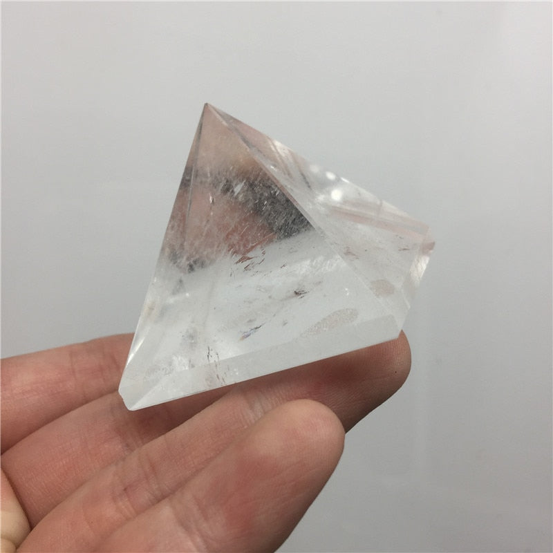 Natural Clear Quartz Crystal Pyramid