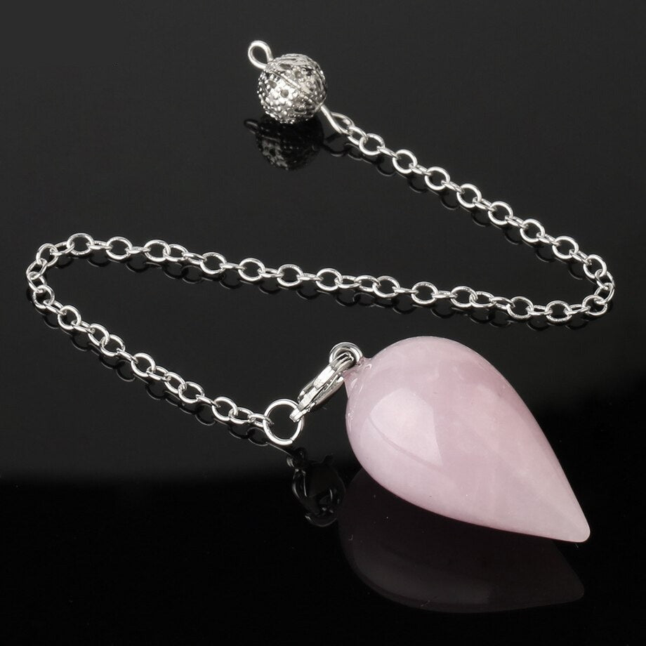 Water Drop Natural Stone Pendulum for Dowsing & Divination