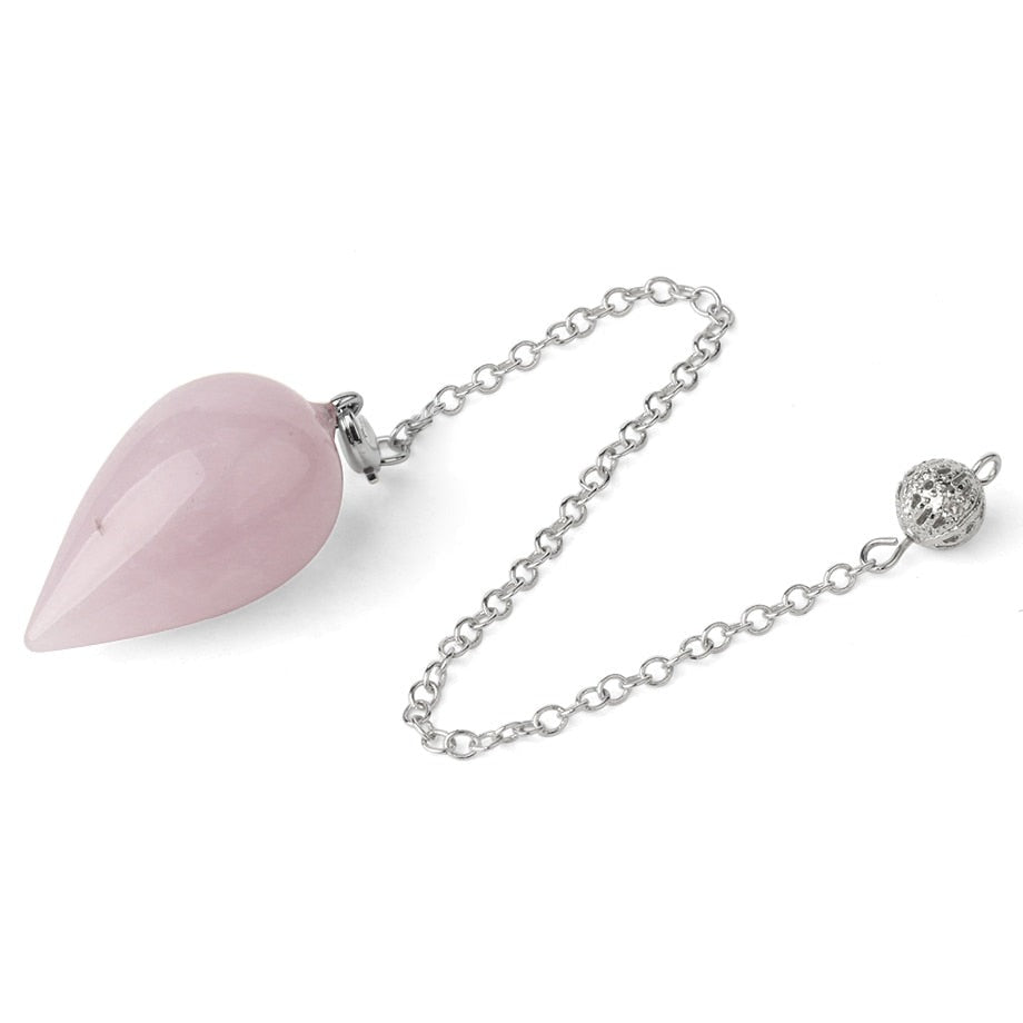 Water Drop Natural Stone Pendulum for Dowsing & Divination