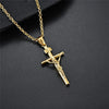 Jesus on the Holy Cross INRI Pendant Necklace