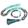 108 Bead Mala Handmade w/ Indian Agate & Green Aventurine