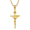 Jesus on the Holy Cross INRI Pendant Necklace