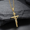 Jesus on the Holy Cross INRI Pendant Necklace