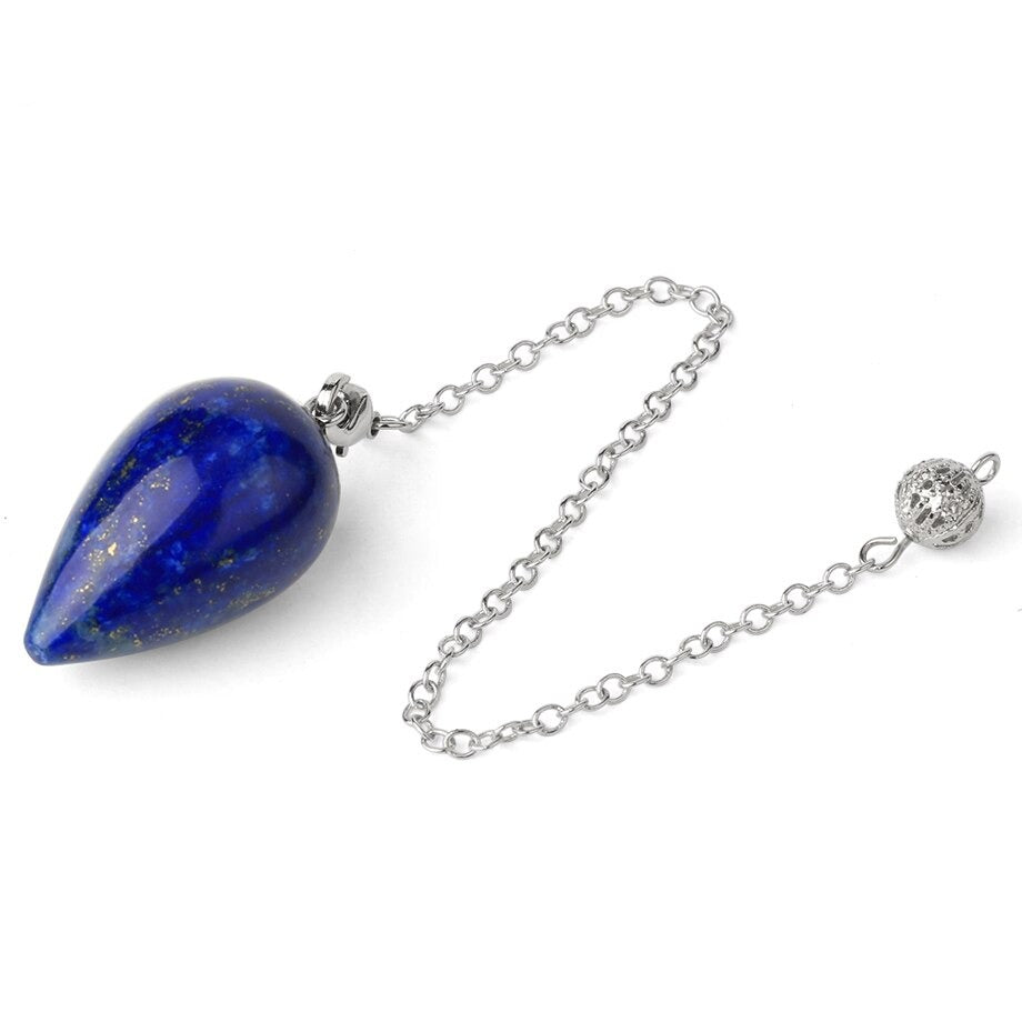 Water Drop Natural Stone Pendulum for Dowsing & Divination