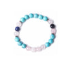 108 Bead Mala Handmade w/ Turquoise, Rose Quartz & Blue Sodalite