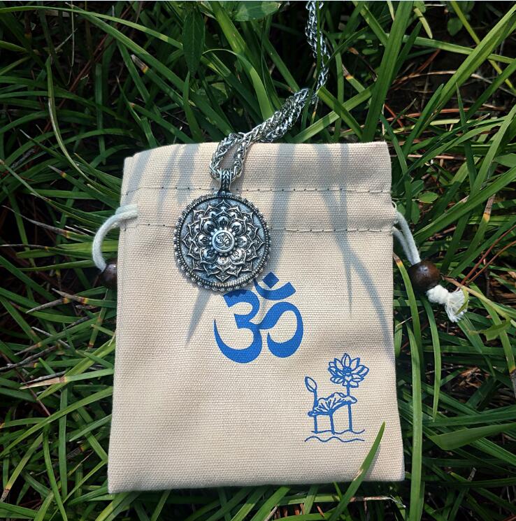 Lotus & Om Mandala Amulet