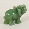 Lucky Elephant Carved from Green Aventurine