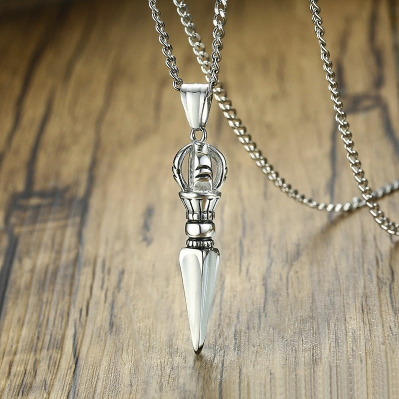 Tibetan Vajra Dagger Amulet Necklace