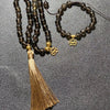 108 Bead Mala Handmade w/ Natural Smoky Quartz