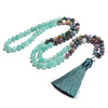 108 Bead Mala Handmade w/ Indian Agate & Green Aventurine