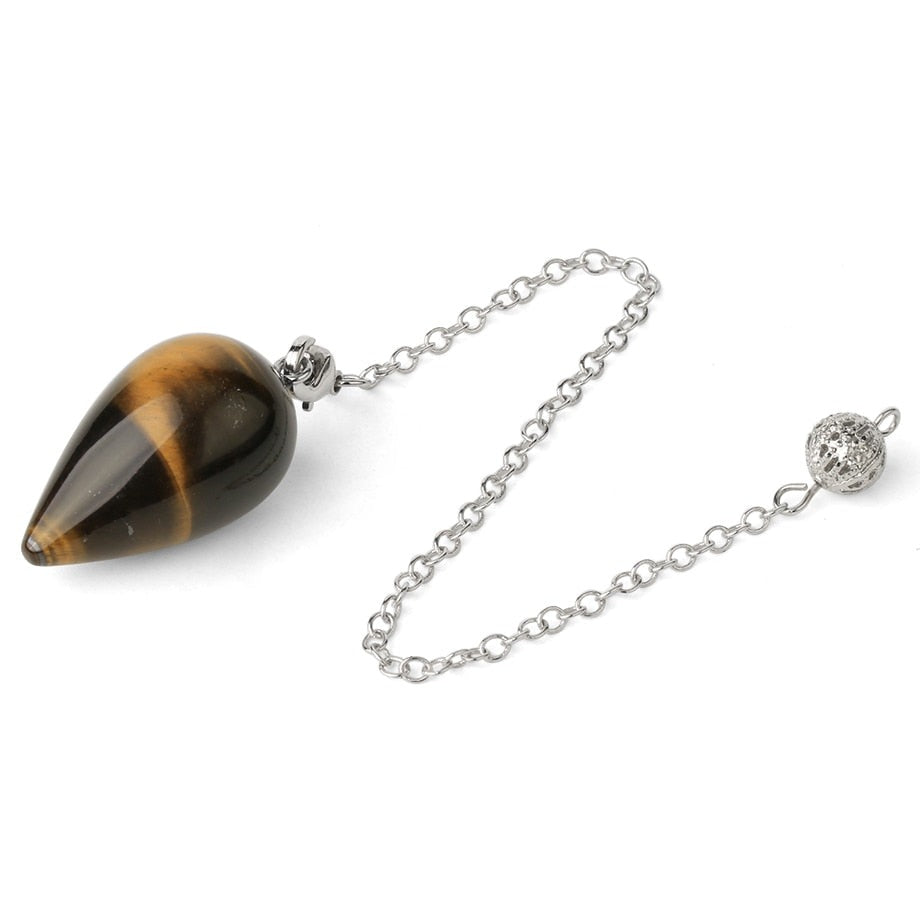 Water Drop Natural Stone Pendulum for Dowsing & Divination