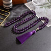 108 Bead Mala Handmade w/ Natural Amethyst Stones