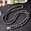 108 Bead Mala Handmade w/ Black Flash Labradorite