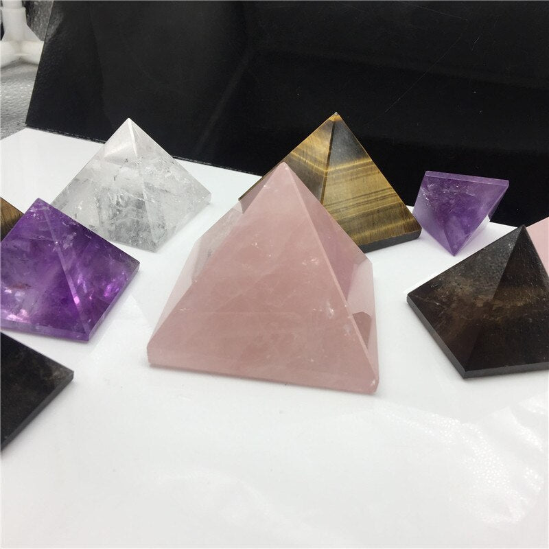 Natural Crystal Pyramids