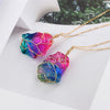 Chakra Rock - Natural Rainbow Crystal Pendant Necklace