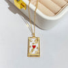 The Lovers Tarot Card Pendant Necklace