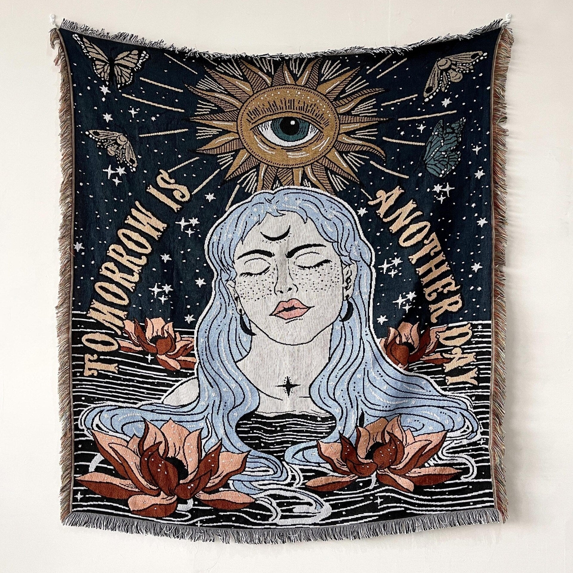 Throw Blanket & Tapestry "Tomorrow is Another Day"