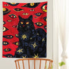 Cat Coven of the All-seeing Eye Tapestry