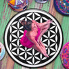 Flower Of Life Round Mandala Carpet