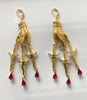 The Golden Hand & Dripping Dagger Earrings