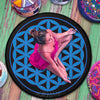 Flower Of Life w/ Starry Night Round Rug