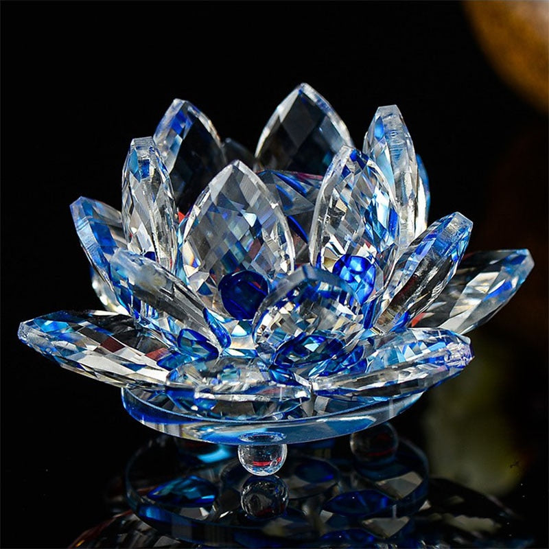 Crystal Lotus Flower (80mm)