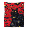 Cat Coven of the All-seeing Eye Tapestry