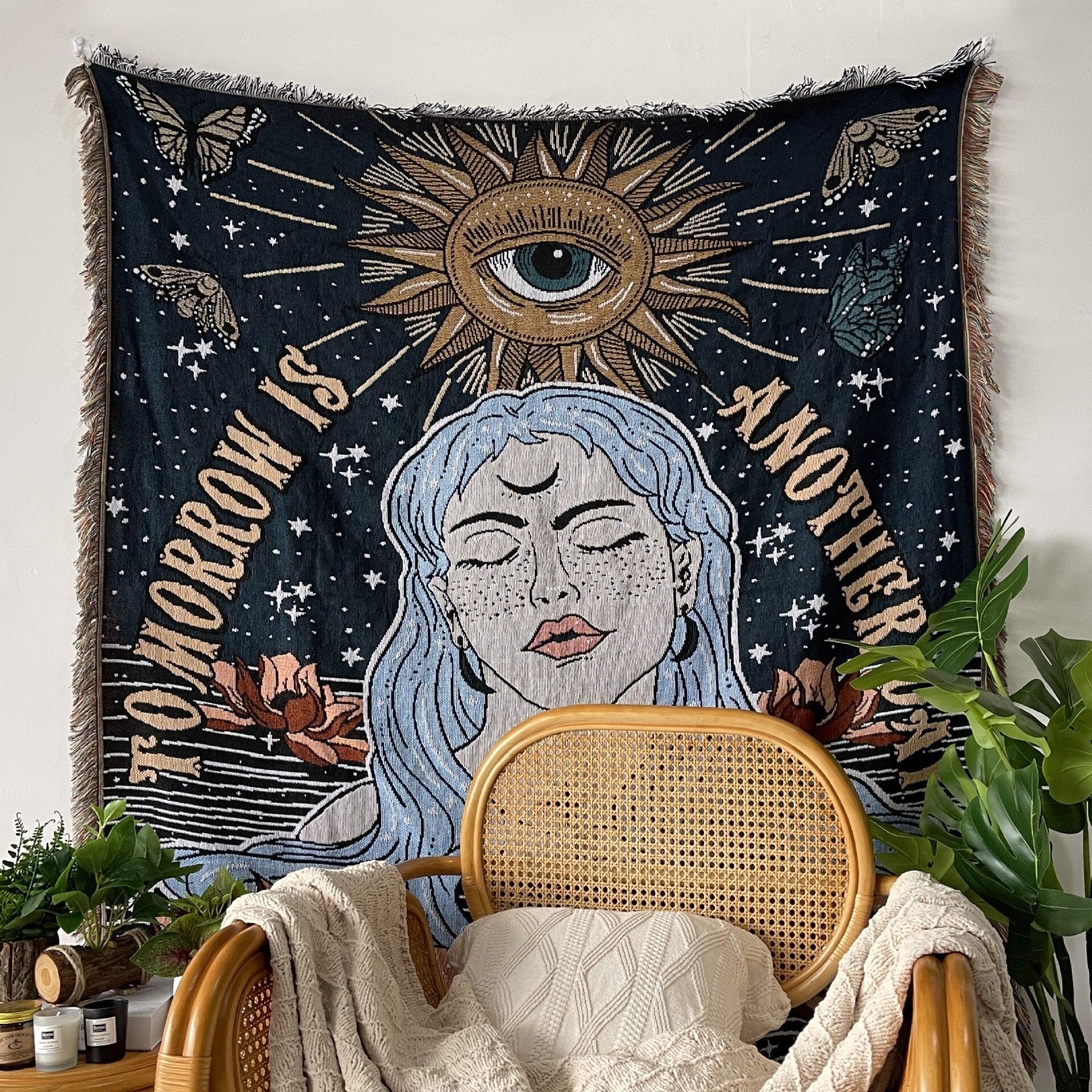 Throw Blanket & Tapestry "Tomorrow is Another Day"