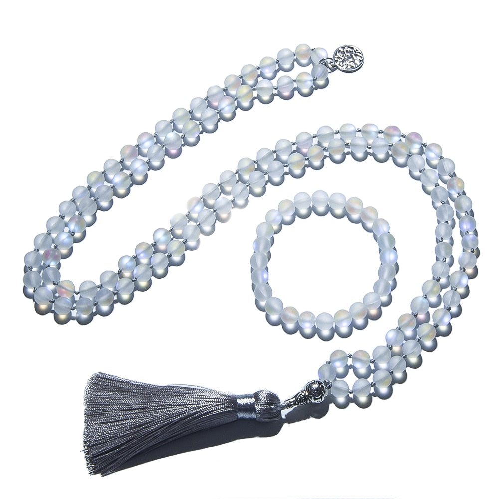 108 Bead Mala Handmade w/ Natural Austrian Crystal