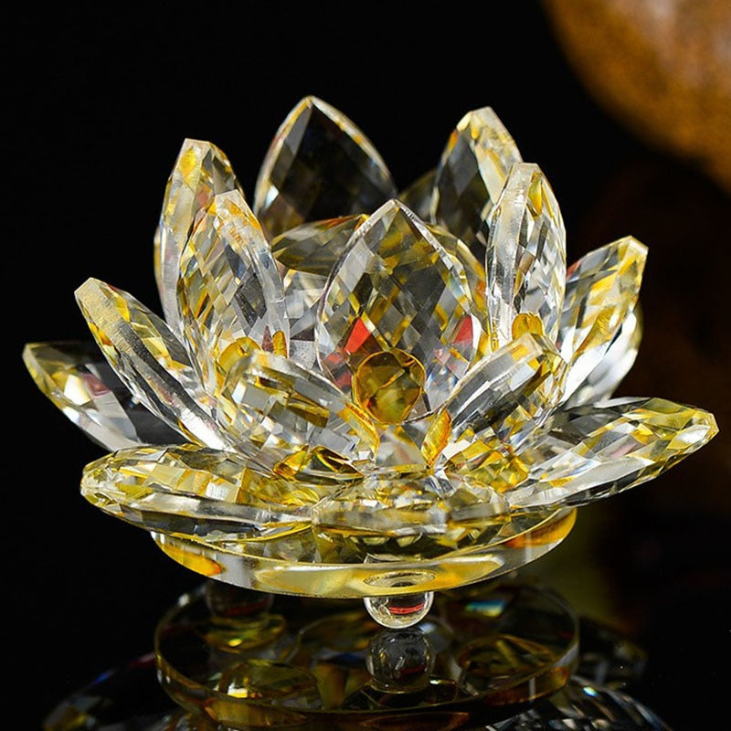 Crystal Lotus Flower (80mm)