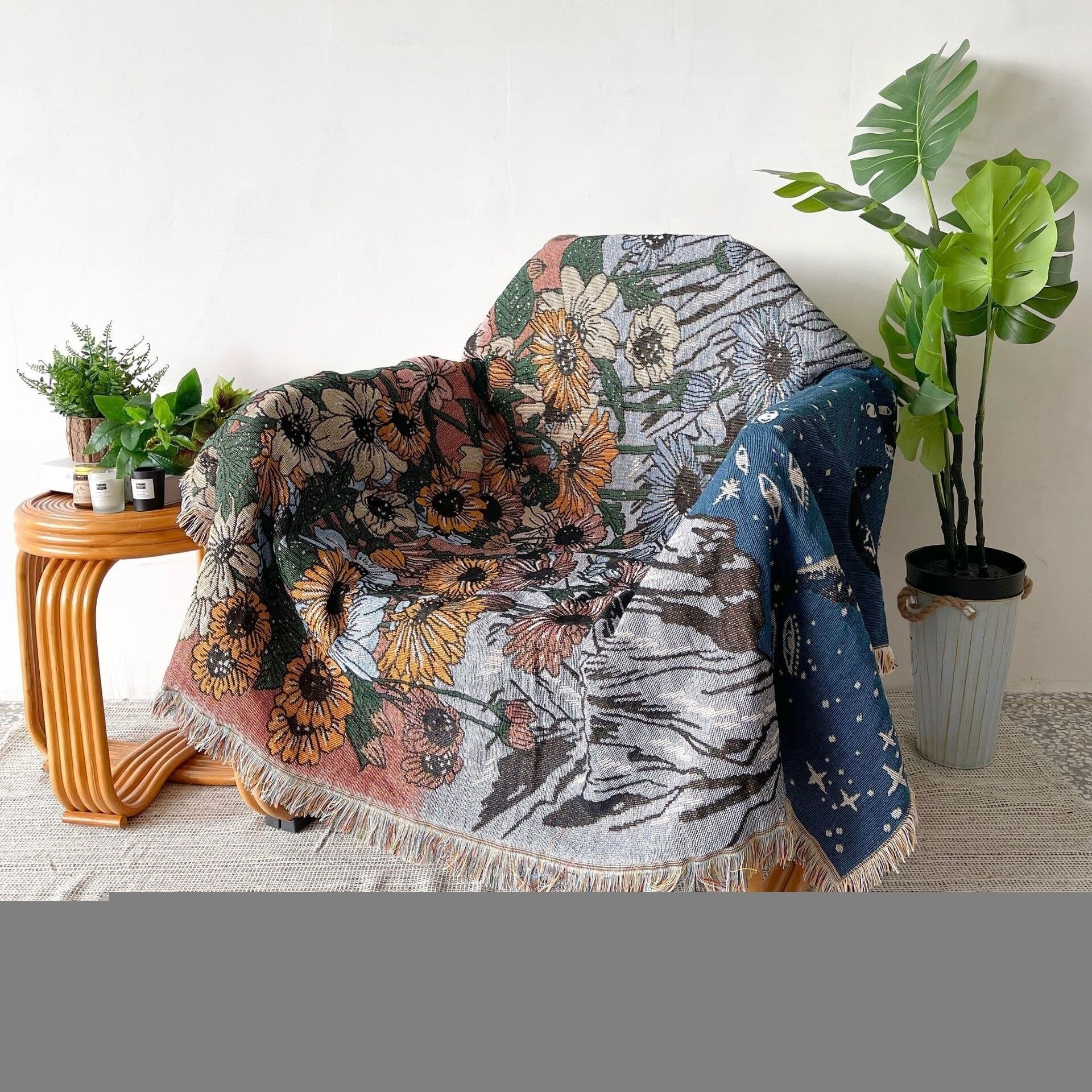 Sky, Mountain & Earth: Throw Blanket/Tapestry