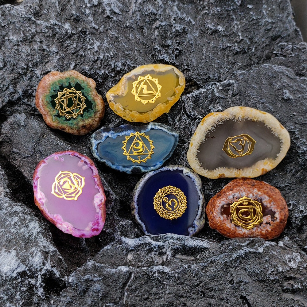 7 Chakra Natural Crystal Energy Stones