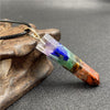 7 Chakra Hexagonal Orgone Pendant Necklace