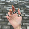 Handmade Geometric Beaded Rings