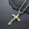 INRI Jesus on the Blade of the Cross Pendant Necklace