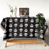 Throw Blanket & Tapestry Skulls on Skulls