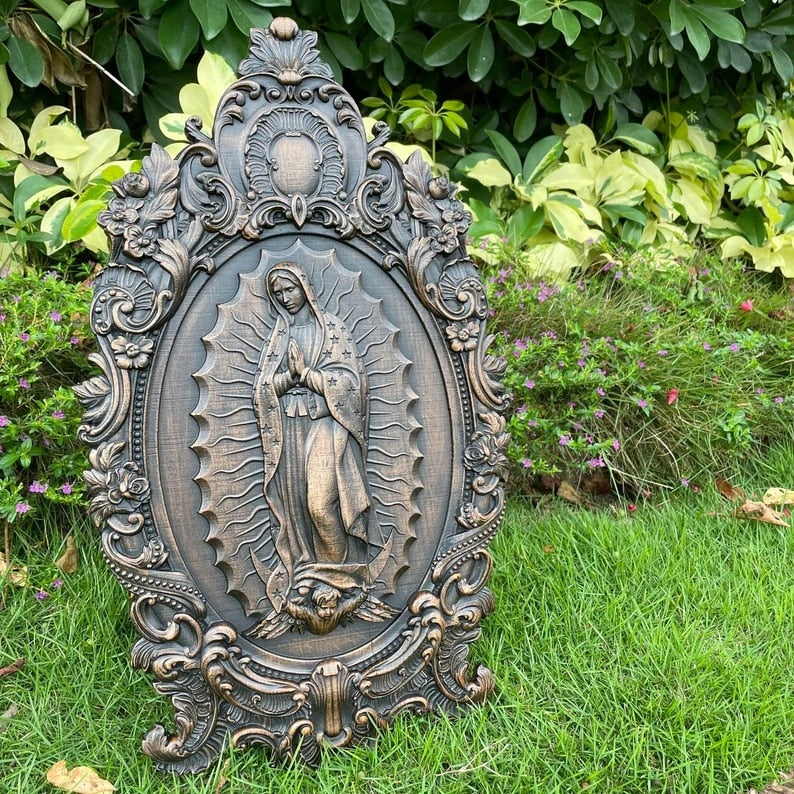 Our Lady of Guadalupe or Virgin Mary Wood Statue