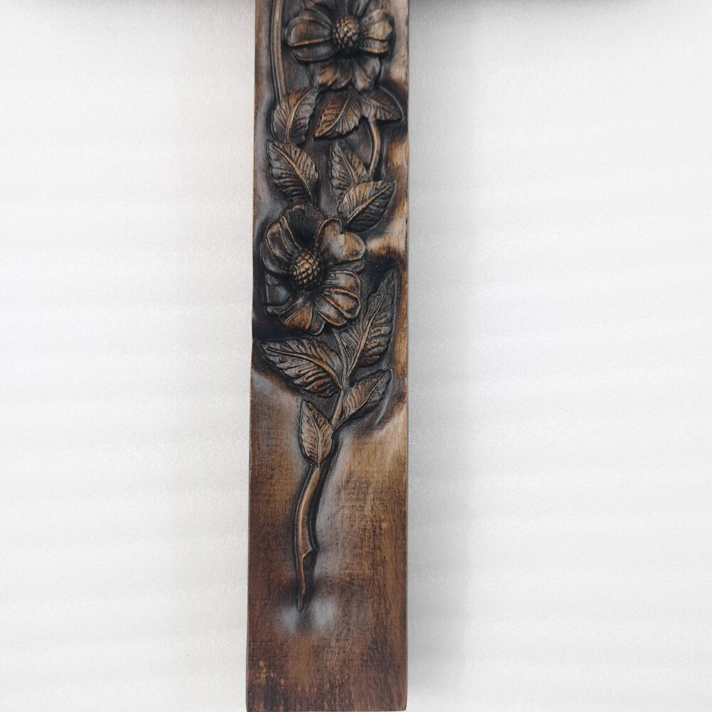 Sub Rosa Cross Hand Carved