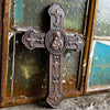 Virgin Mary with Baby Jesus on the Holy Cross Wood Carving