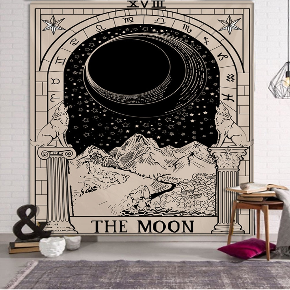 The Moon Tarot Tapestry