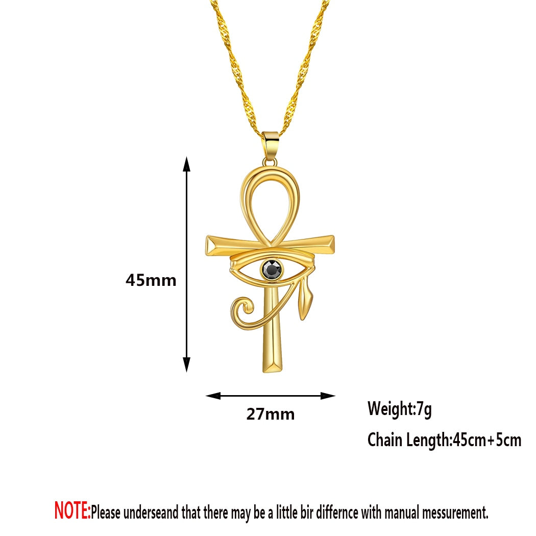 Eye of Horus Ankh Cross Protection Charm