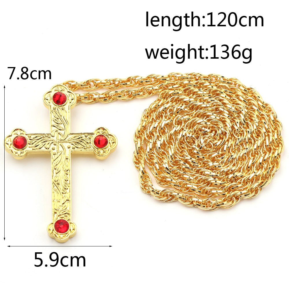 Holy Cross Necklace 8 Byzantine Style Amulets