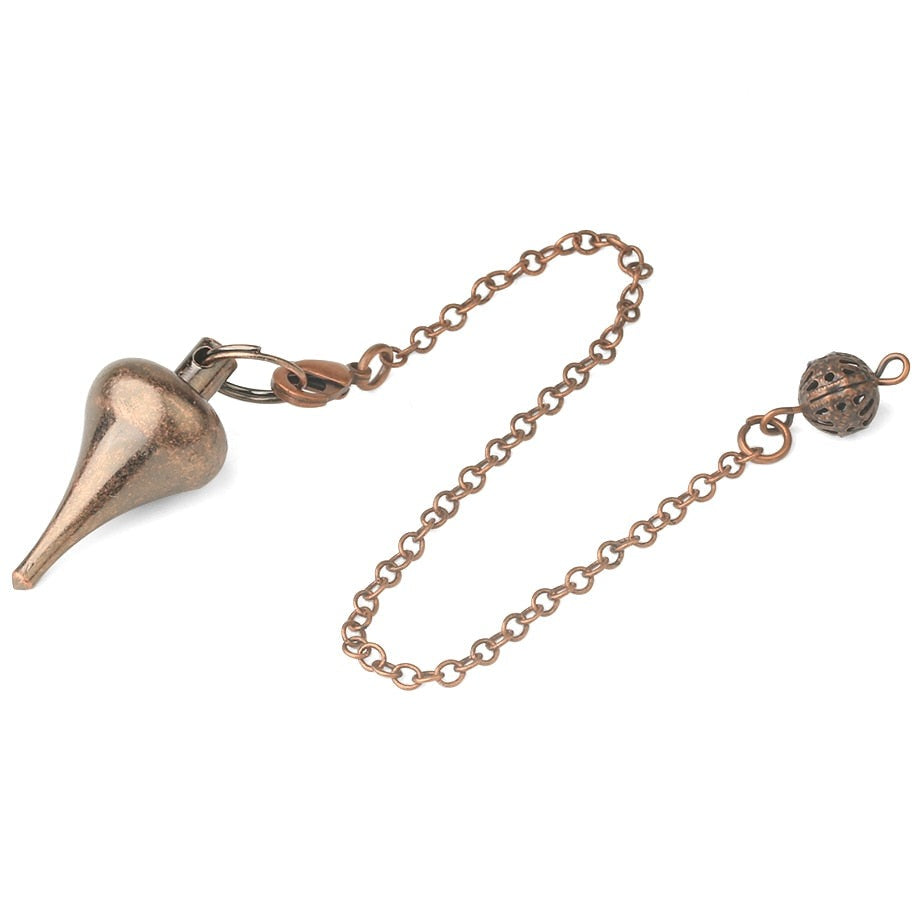 Metal Charm Reverse Drop Pendulum For Divination & Dowsing