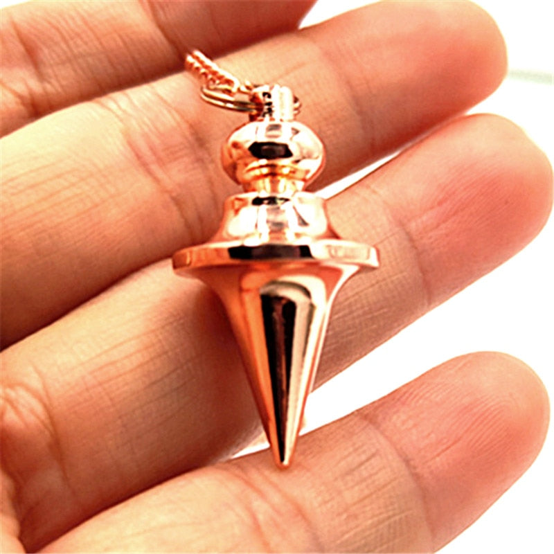 Metal Charm Spin Top Pendulum For Dowsing & Divination