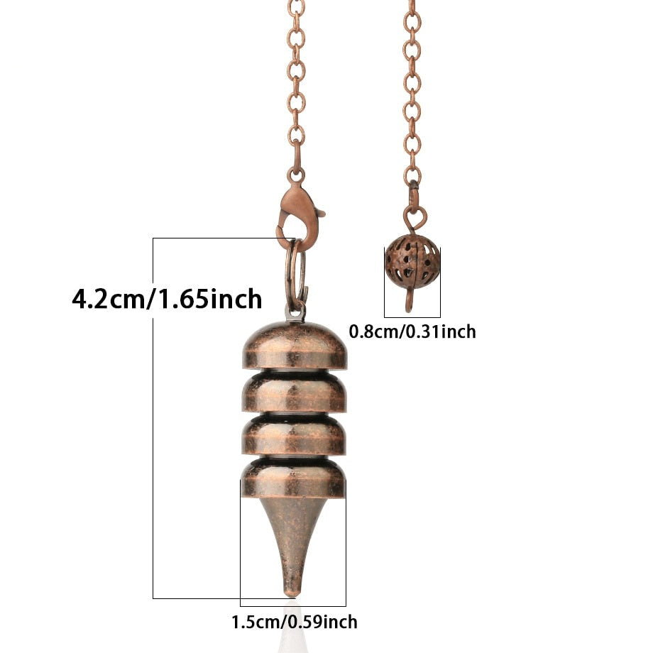 Metal Charm Four Stage Pendulum for Divination & Dowsing