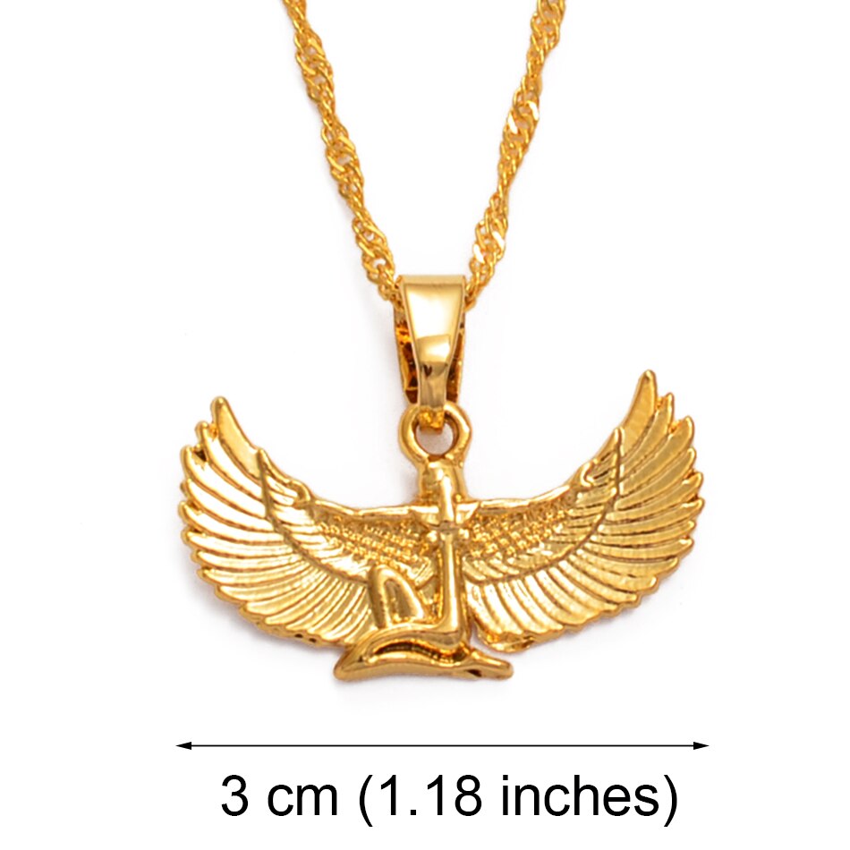 Isis Egyptian Goddess Pendant with Necklace